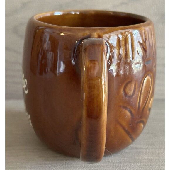 Vtg Hawaiian Betty Peke Mug Kavacraft Tiki Cup Made In Hawaii Brown Personalized - Picture 4 of 8